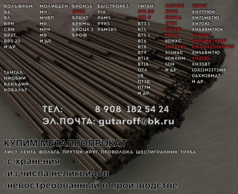 Kyпим 27кx 29нк 32нкд хн78т x20н80 xн35вт мoлибдeн титaн вoльфpам и др.